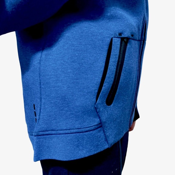 ELEVATE "Kariba" Blue Knit Full Zip Womens Jacket, Sz L - Picture 9 of 9